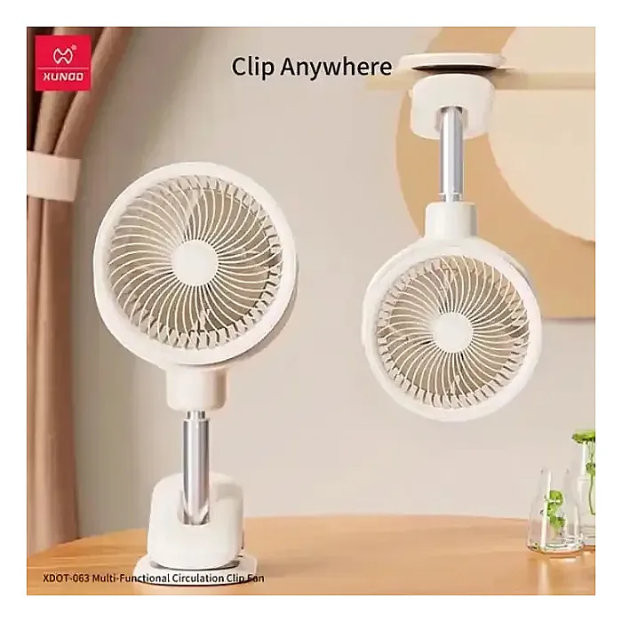 XUNDD XDOT-063 Desktop Clamp Circulating Fan 6000mAh
